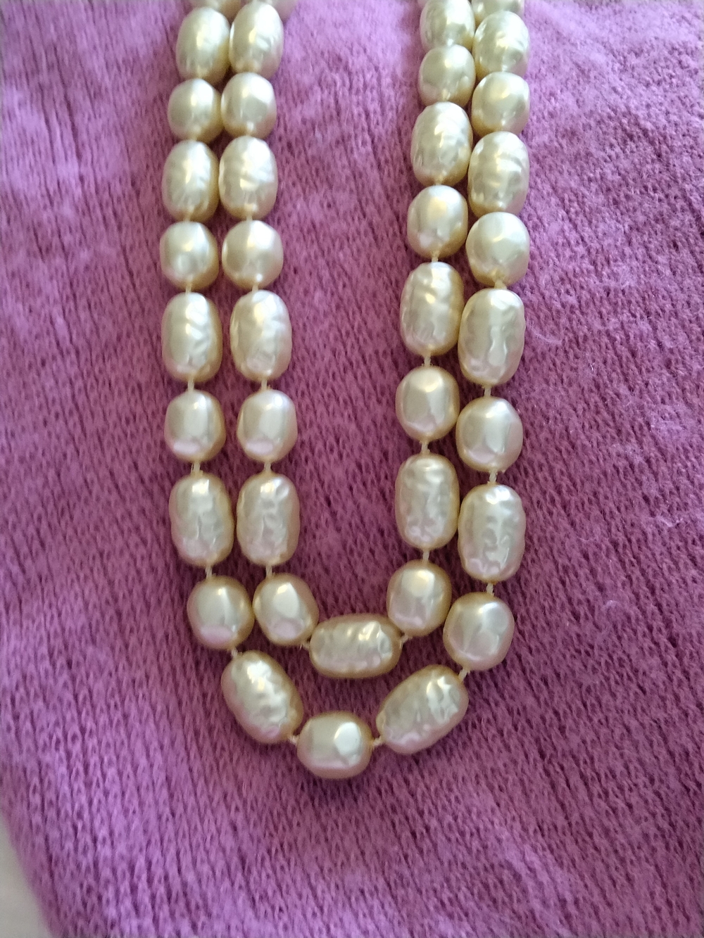 Classic Ivory Pearl Multi-Strand Necklace